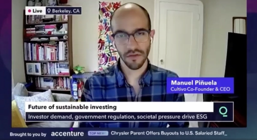 Our CEO Dr Manuel Piñuela talks live to Bloomberg for their coverage on COP26